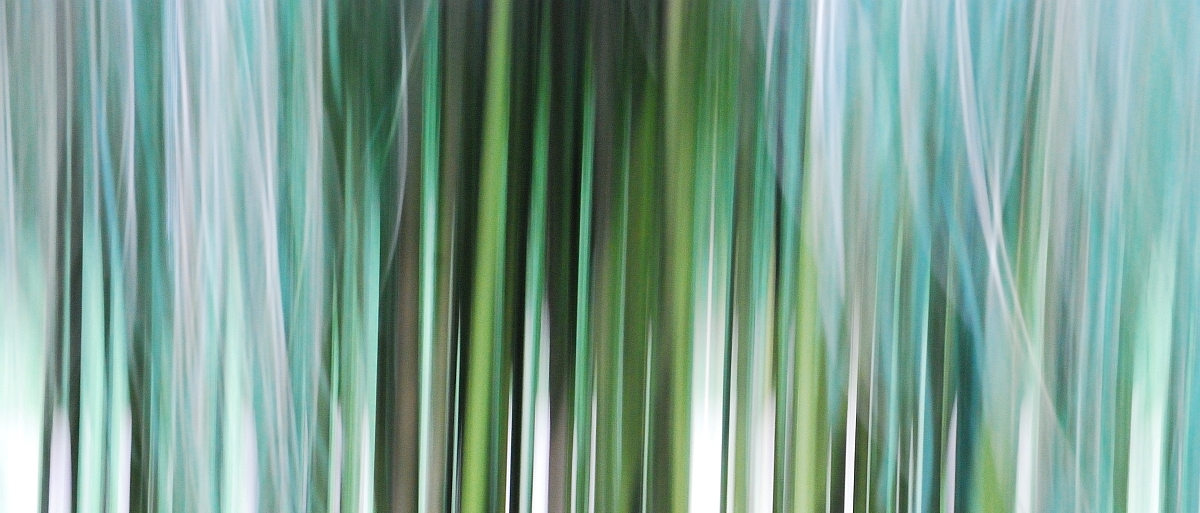 Stripes of green and blue-green in an upward motion effect